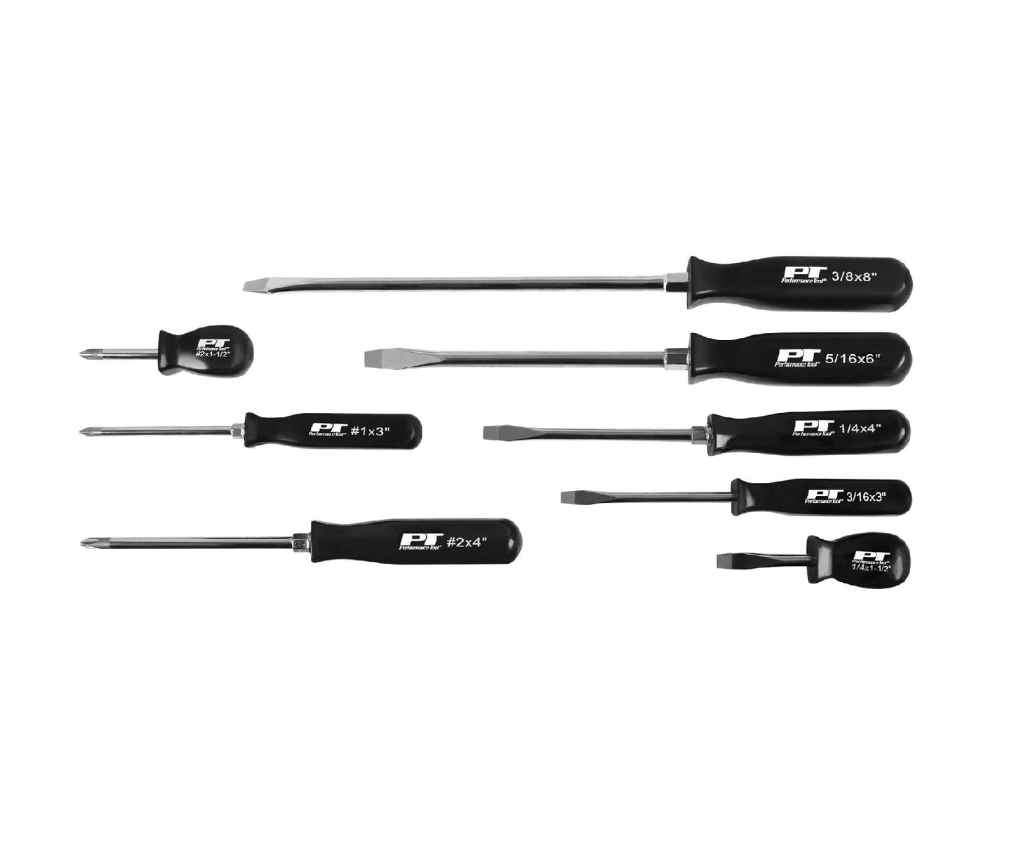 Performance Tool | 8-Piece Pro Screwdriver Set